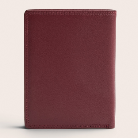 Portofel The Chesterfield Brand, cu protectie anti scanare RFID, din piele naturala, Frederick - Rosu inchis [10]