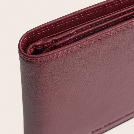 Portofel The Chesterfield Brand, cu protectie anti scanare RFID, din piele naturala, Frederick - Rosu inchis [9]