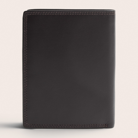 Portofel The Chesterfield Brand, cu protectie anti scanare RFID, din piele naturala, Frederick - Maro inchis [10]