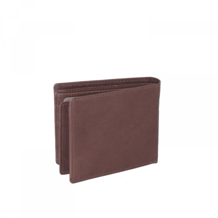 Portofel The Chesterfield Brand, cu protectie anti scanare RFID, din piele naturala, Ralph, Maro inchis [5]