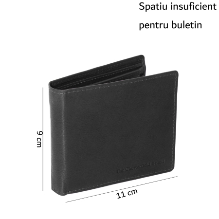 Portofel The Chesterfield Brand, cu protectie anti scanare RFID, din piele naturala, Ralph, Negru [1]
