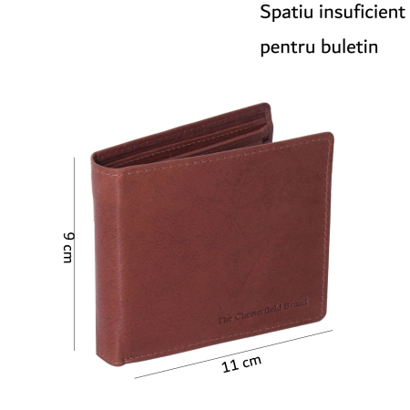 Portofel The Chesterfield Brand, cu protectie anti scanare RFID, din piele naturala, Ralph, Maro coniac [1]