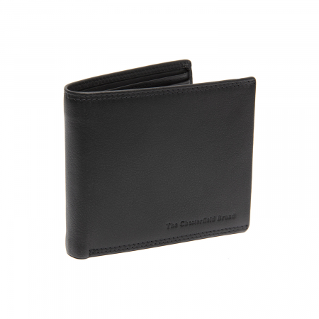 Portofel de barbati, The Chesterfield Brand, cu protectie anti scanare RFID, din piele naturala, Stephens, Negru [2]