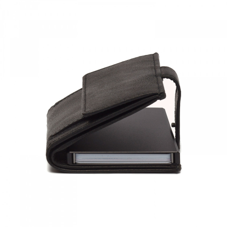 Portofel unisex cu suport pentru carduri, din piele naturala, The Chesterfield Brand, Hannover, cu protectie anti scanare RFID, Negru [2]