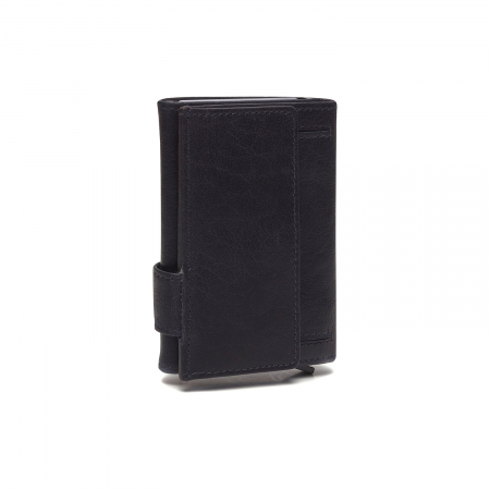 Portofel unisex cu suport pentru carduri, din piele naturala, The Chesterfield Brand, Mannheim, cu protectie anti scanare RFID, Bleumarin [4]