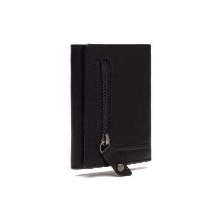 Portofel unisex cu suport pentru carduri, din piele naturala, The Chesterfield Brand, Paris, cu protectie anti scanare RFID, Negru [4]