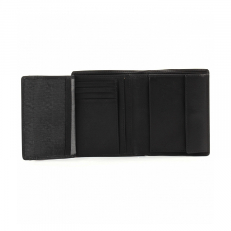 Portofel vertical pentru barbati, din piele naturala, bugatti, seria Primo 49107801, Negru [2]