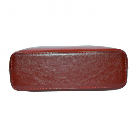 Poseta de dama din piele naturala, model 175, Bordo [5]