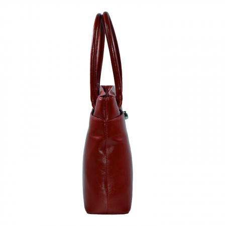 Poseta de dama din piele naturala, model 175, Bordo [3]