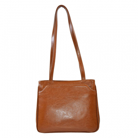 Poseta de dama din piele naturala, model 182, Maro tabac [2]