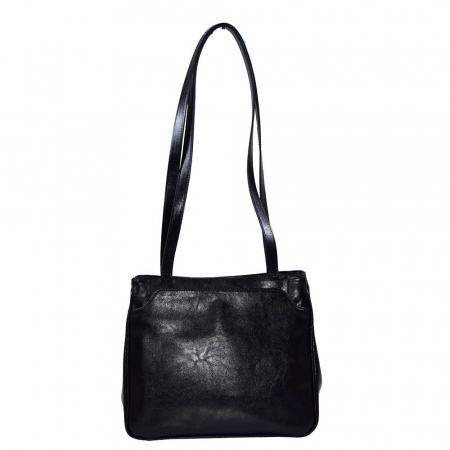 Poseta de dama din piele naturala, model 182, Negru [2]