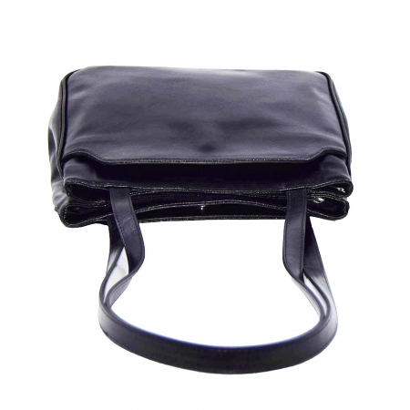 Poseta de dama din piele naturala, model 182, Negru [5]