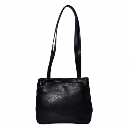 Poseta de dama din piele naturala, model 182, Negru [3]