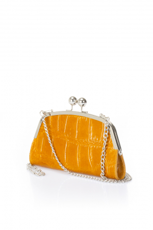 Poseta tip plic, Massimo Castelli, din piele naturala, model 6013, Maro coniac [1]