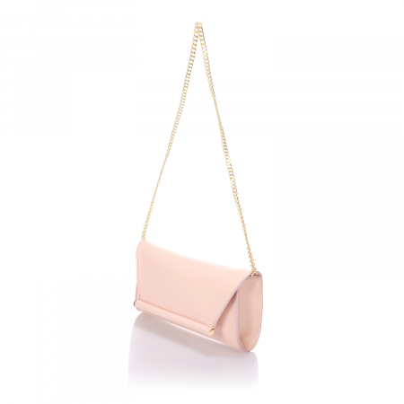 Dama - Poseta tip plic, Massimo Castelli, piele naturala, model 9652, Roz pudra