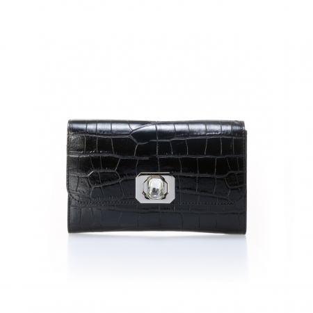 Poseta tip plic, Massimo Castelli, piele naturala, model 216524, Negru [1]