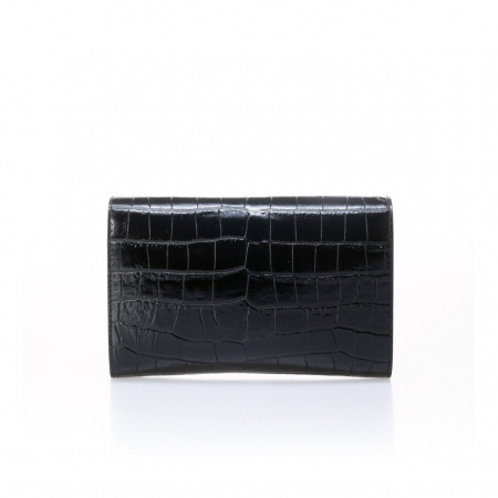 Poseta tip plic, Massimo Castelli, piele naturala, model 216524, Negru [3]