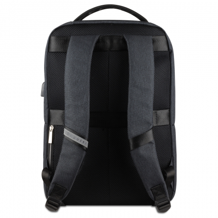 Rucsac barbati, bugatti, seria Sera pentru laptop si cu protectie RFID, Gri antracit [8]