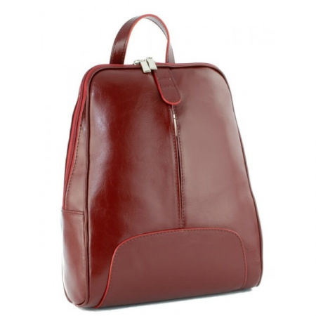 Dama - Rucsac dama din piele naturala fina, model 250, Bordo