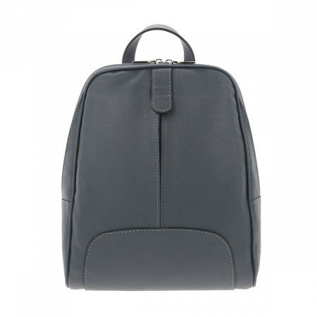 Rucsac dama din piele naturala moale, model 250, Gri mat [2]
