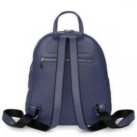 Rucsac dama din piele naturala moale, model 270, Bleumarin [3]