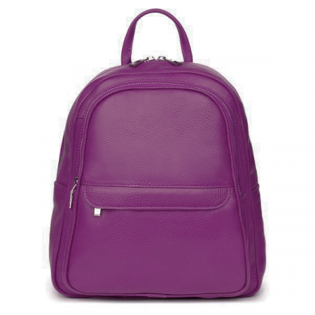Rucsac dama din piele naturala moale, model 270, Mov [1]