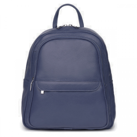 Rucsac dama din piele naturala moale, model 270, Bleumarin [1]