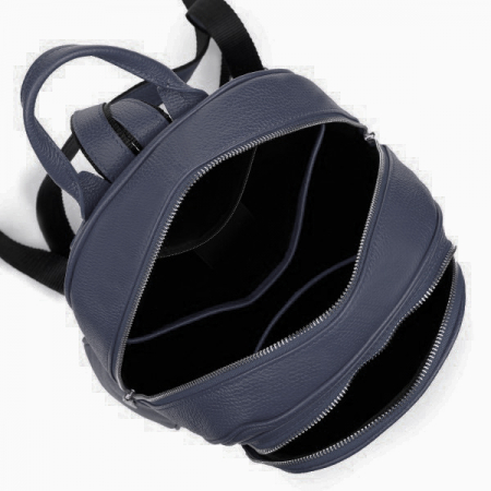 Rucsac dama din piele naturala moale, model 270, Bleumarin [2]