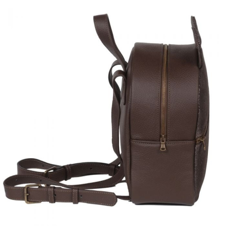 Rucsac dama din piele naturala maro - Mickey [2]