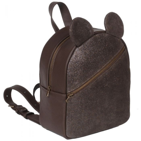 Rucsac dama din piele naturala maro - Mickey [3]