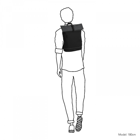 Rucsac dama impermeabil, Daniel Ray, seria Hampton, Negru [5]