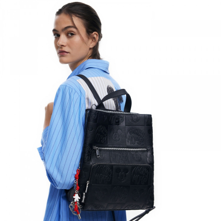Rucsacuri - Rucsac de dama, Desigual, seria All Mickey Sumy, Negru