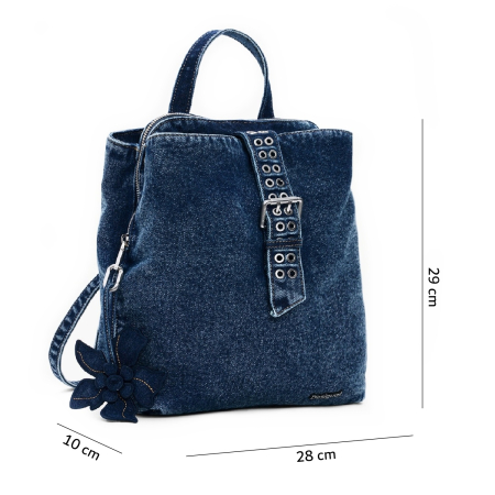 Rucsac de dama, Desigual, seria Curio Denim Sumy Mini, Albastru [1]