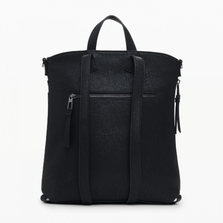 Rucsac de dama, Desigual, seria Embro Patch Pretoria, Negru [7]
