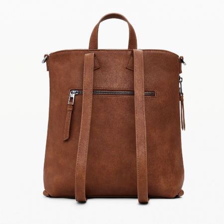 Rucsac de dama, Desigual, seria Embro Patch Pretoria, Maro coniac [7]