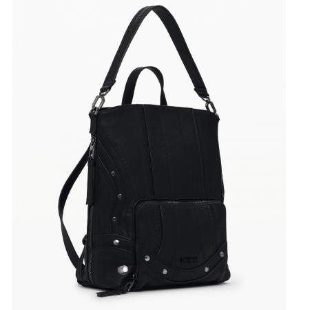 Rucsac de dama, Desigual, seria Embro Patch Pretoria, Negru [1]