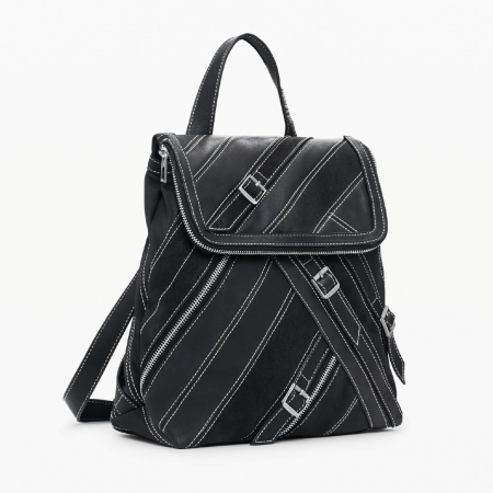 Rucsac de dama, Desigual, seria Fibonacci Hampton, Negru [1]