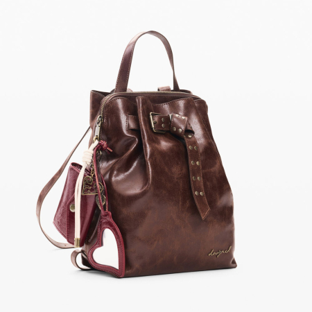 Rucsac de dama, Desigual, seria Galaxy Luena Mini - Maro ciocolata [2]