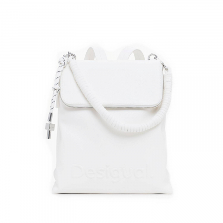 Rucsac de dama, Desigual, seria Half Hampton, Alb [3]