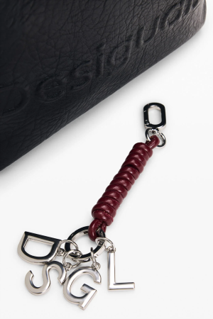 Rucsac mediu de dama, Desigual, seria Half Logo Luena, Negru [4]