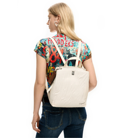Rucsac de dama, Desigual, seria Helium Sumy, Bej
