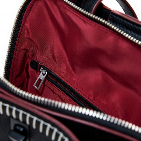 Rucsac de dama, Desigual, seria Manhattan Pespuntes, Negru [2]
