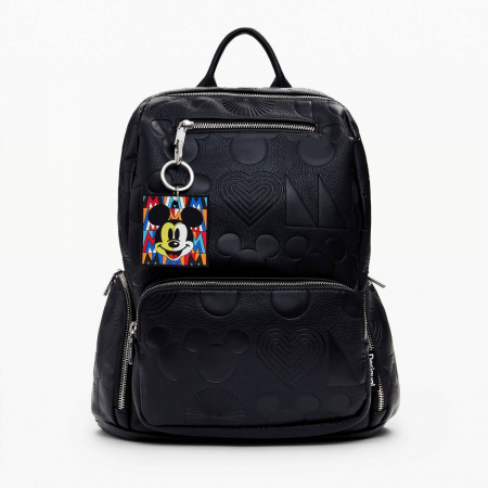 Rucsac de dama, Desigual, seria Mickey Chester, Negru [5]