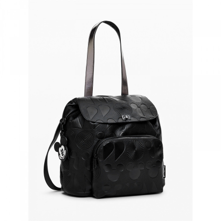 Rucsac de dama, Desigual, seria Mickey Krapina, Negru