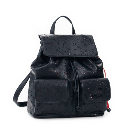 Rucsacuri - Rucsac de dama, Desigual, seria Paladio Prisa Mini, Negru