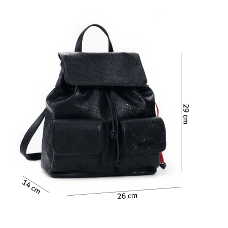 Rucsac de dama, Desigual, seria Paladio Prisa Mini, Negru [1]