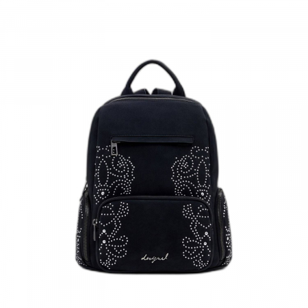 Rucsac de dama, Desigual, seria Poker Face Chester, Negru [4]