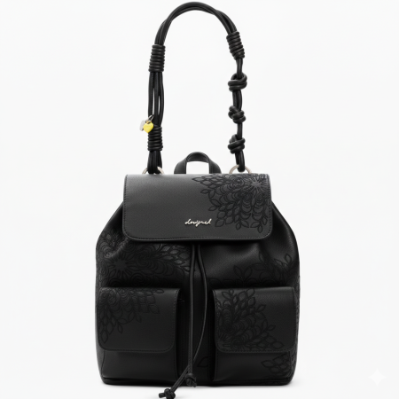 Rucsac de dama, Desigual, seria Sierra Prisa Mini, Negru [4]