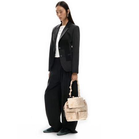 Rucsac de dama, Desigual, seria Sierra Prisa Mini, Bej [8]