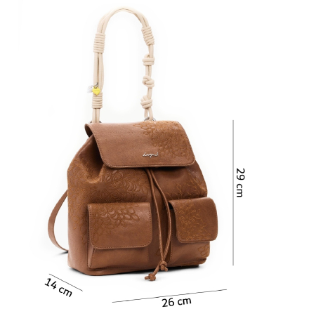 Rucsac de dama, Desigual, seria Sierra Prisa Mini, Camel [1]